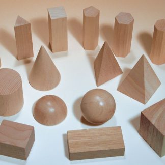 Geometriska figurer i trä