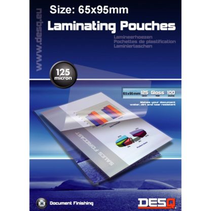 Lamineringsfickor 65x95mm 100-pack