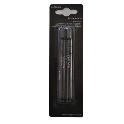 Pennor till glastavlor Svart 2-pack 10mm