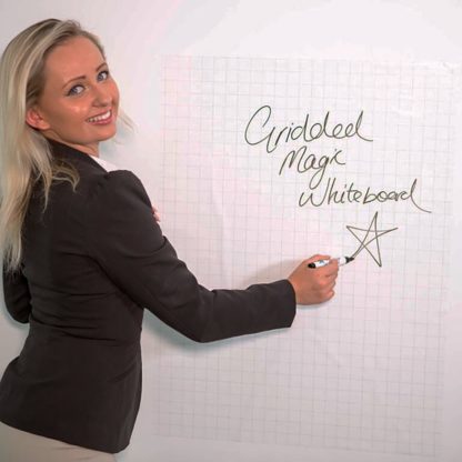 Magic Whiteboard 60x80cm rutmönstrat 25-pack