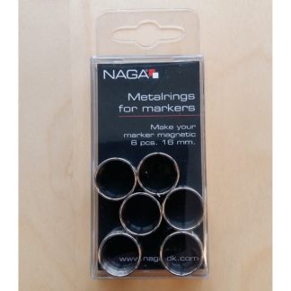 Metallringar till pennor 6st 16mm