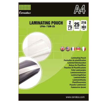 Lamineringsfickor A4 25-pack